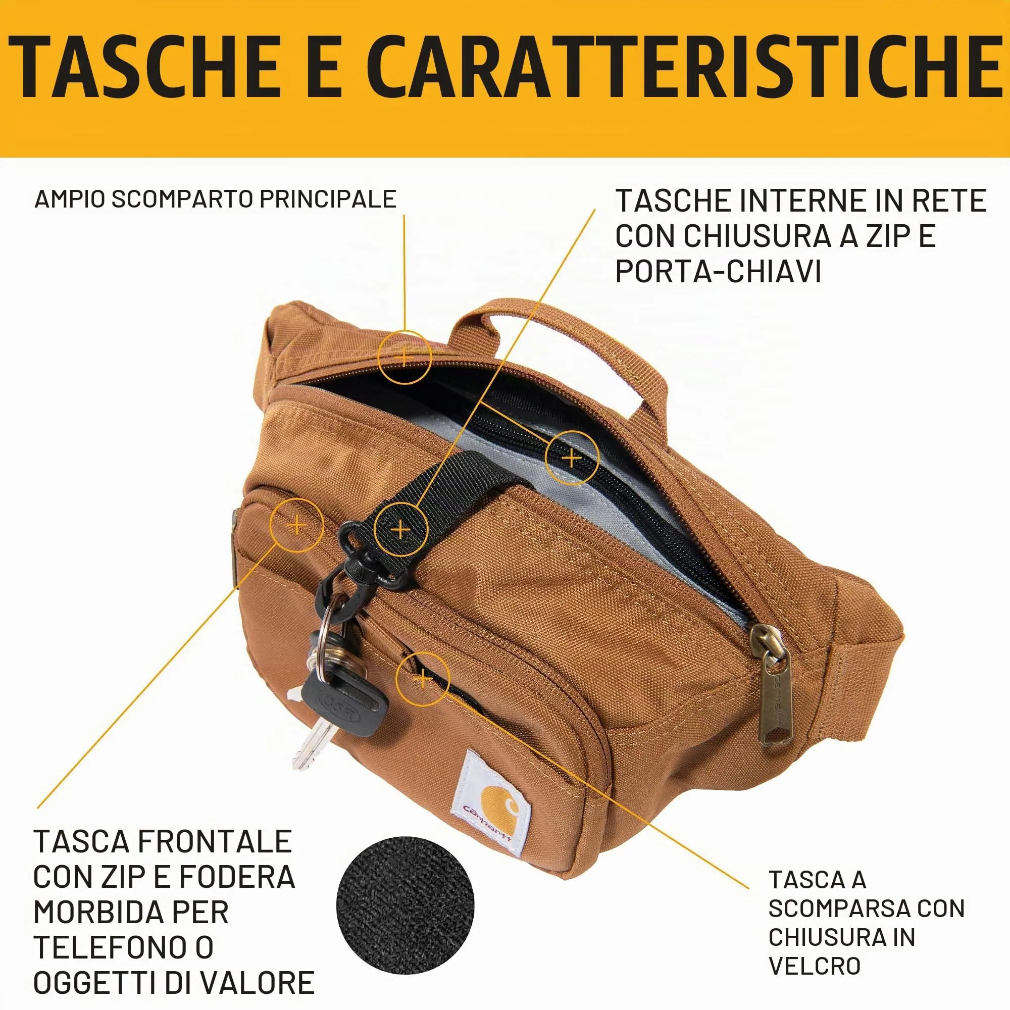 Carhartt Marsupio Essential Rain Defender, Taglia Unica - immagine 3