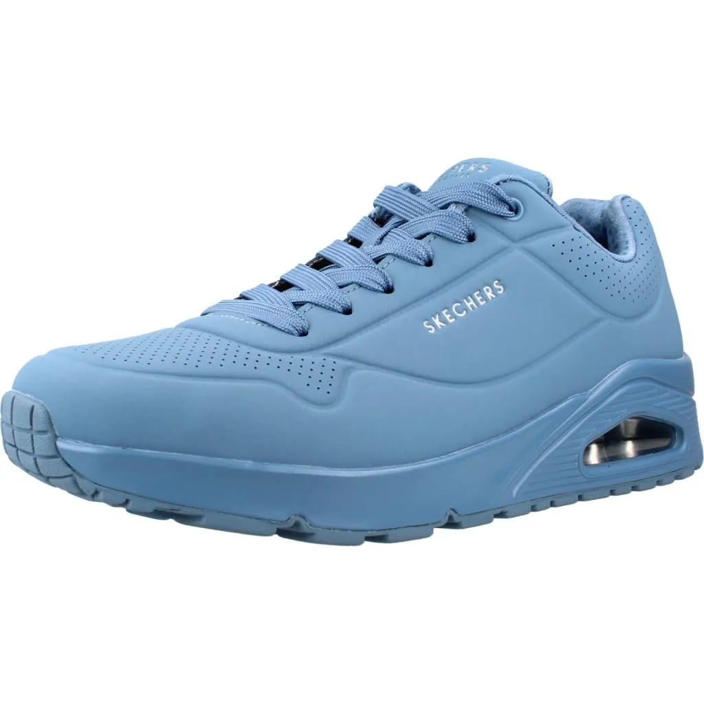 Skechers Uno Stand On Air Scarpe da ginnastica Uomo, Denim Durabuck Mesh, 43 EU - immagine 1