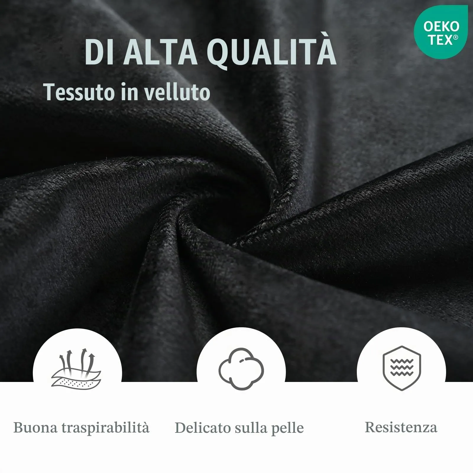 Goeurvant Set di 2 Sedie da Pranzo con Braccioli, Imbottite in Velluto, Gambe in Metallo, Nero - immagine 7