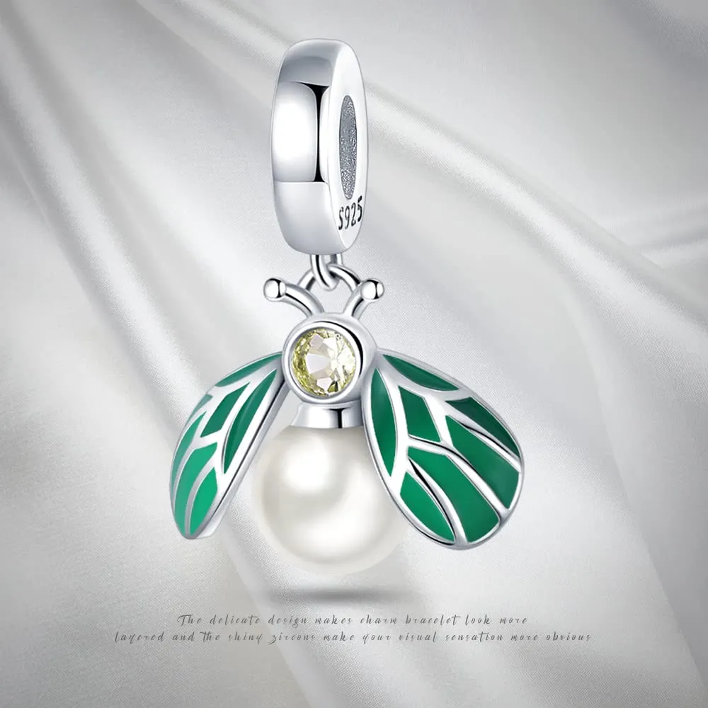 Pandach Bead Charm in Argento Sterling 925 con Cubic Zirconia per Braccialetti e Collane Europei - immagine 5