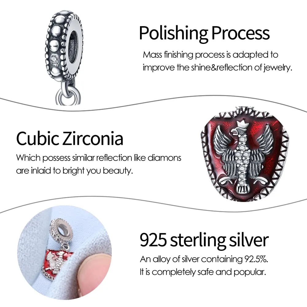 Pandach Bead Charm in Argento Sterling 925 con Cubic Zirconia per Braccialetti e Collane Europei - immagine 3