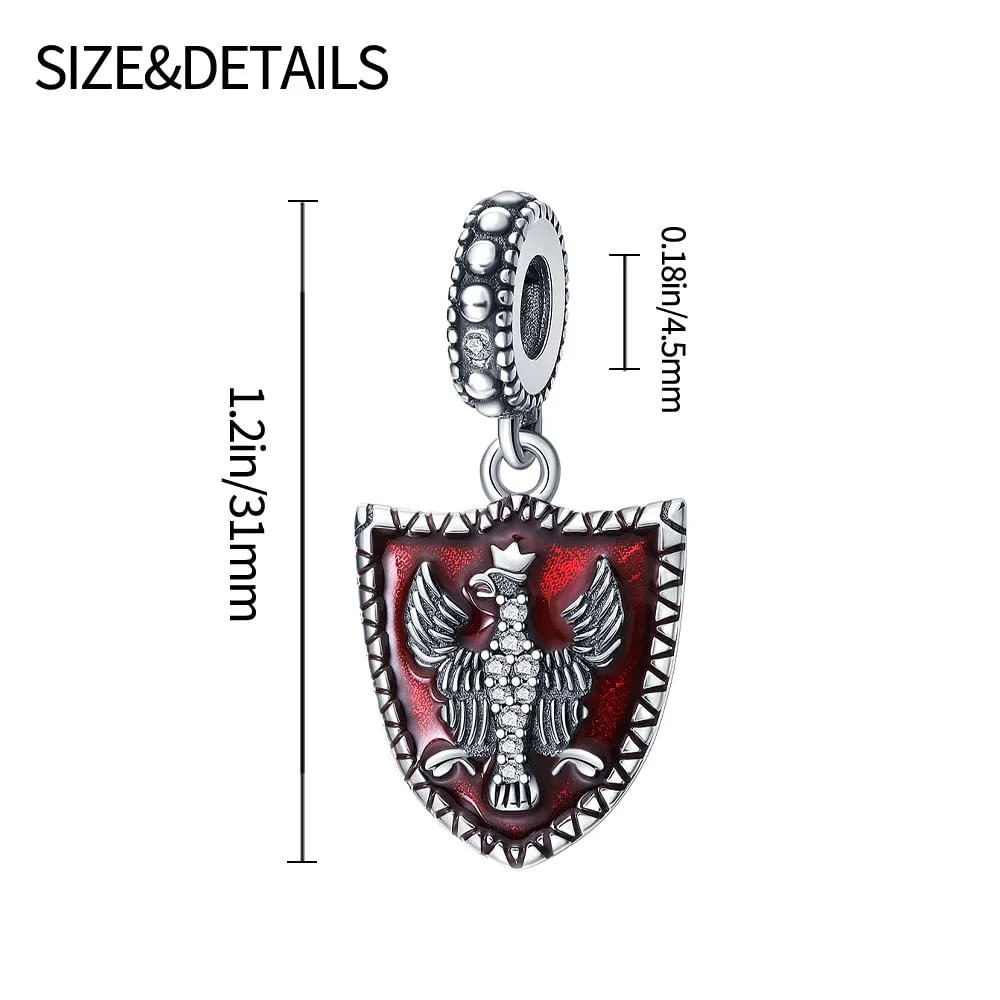 Pandach Bead Charm in Argento Sterling 925 con Cubic Zirconia per Braccialetti e Collane Europei - immagine 5