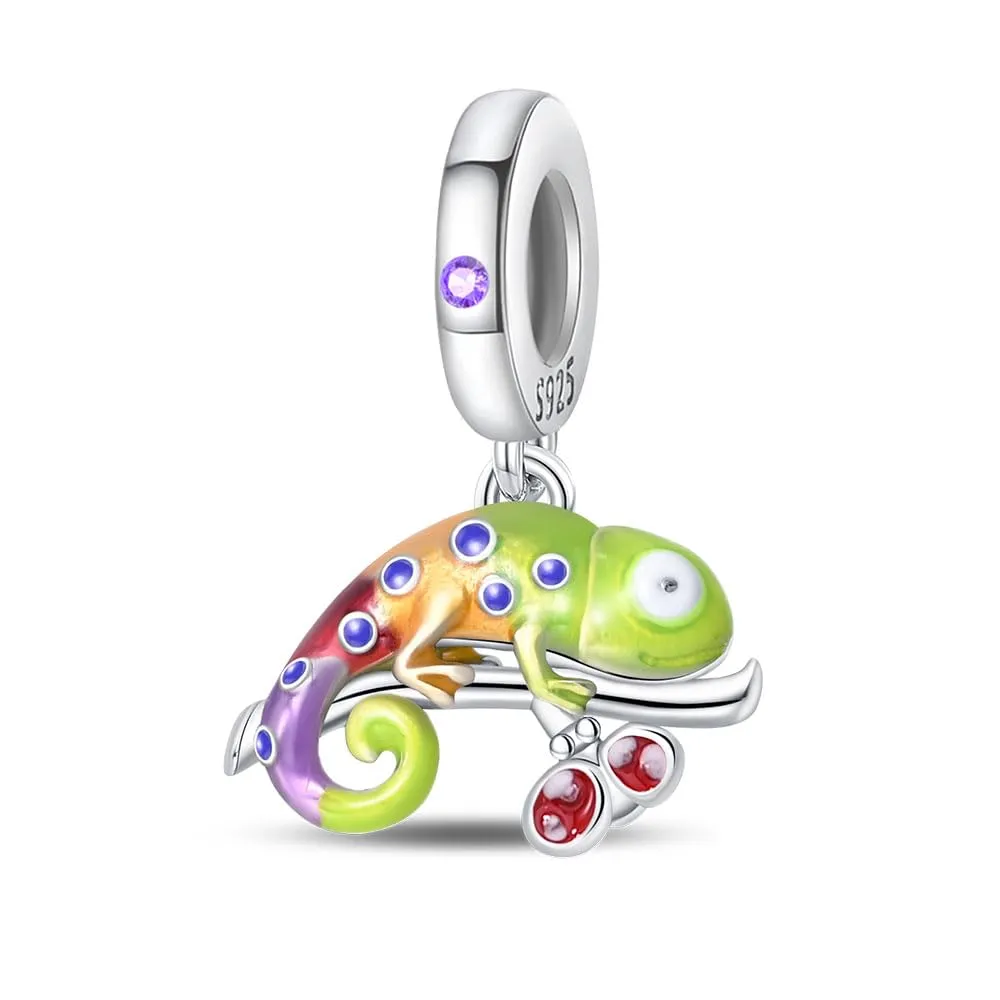 Pandach Bead Charm in Argento Sterling 925 con Cubic Zirconia per Braccialetti e Collane Europei - immagine 1
