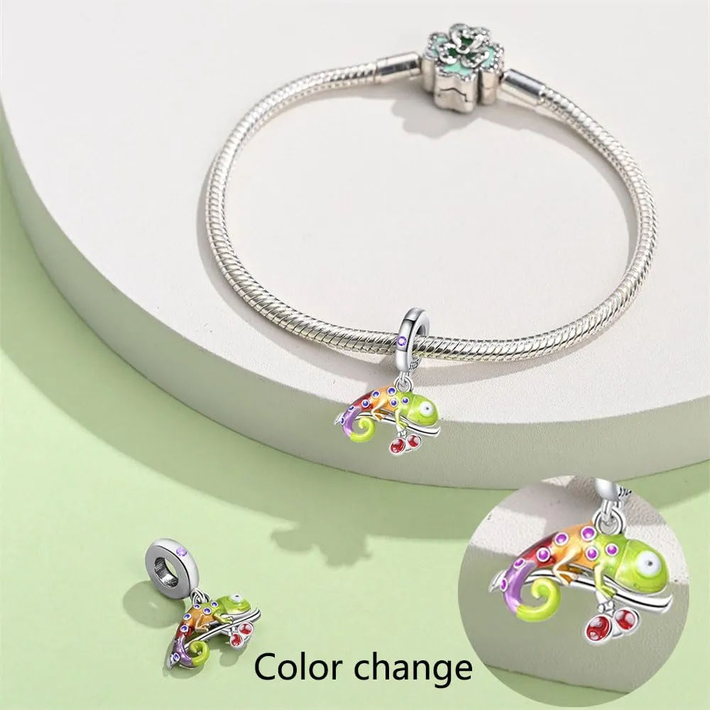 Pandach Bead Charm in Argento Sterling 925 con Cubic Zirconia per Braccialetti e Collane Europei - immagine 4