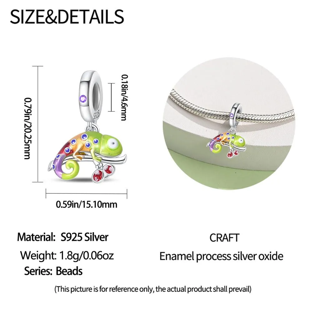 Pandach Bead Charm in Argento Sterling 925 con Cubic Zirconia per Braccialetti e Collane Europei - immagine 6