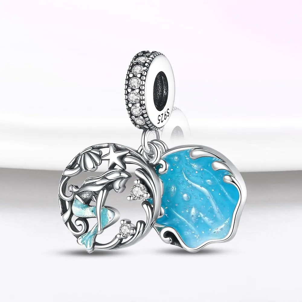 Pandach Bead Charm in Argento Sterling 925 con Cubic Zirconia per Braccialetti e Collane Europee - immagine 2