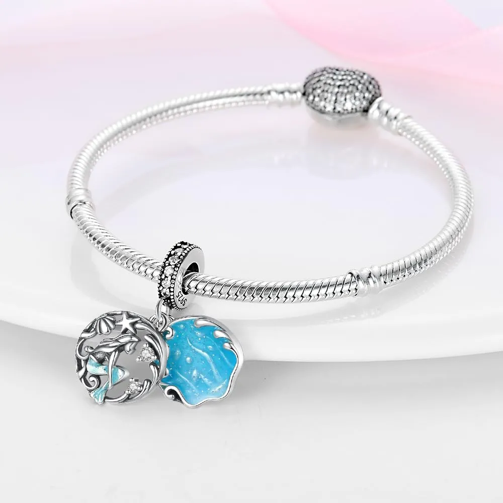 Pandach Bead Charm in Argento Sterling 925 con Cubic Zirconia per Braccialetti e Collane Europee - immagine 3