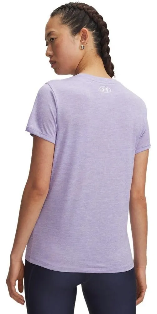 Under Armour Tech Twist Maglietta a maniche corte da donna, Trasparente / Bianco, S - immagine 2