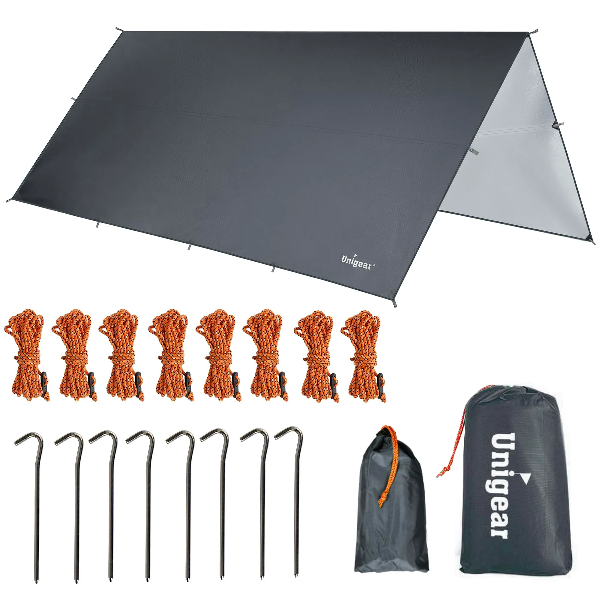 Unigear Tarp Campeggio Impermeabile 4.4x4.4m - immagine 1