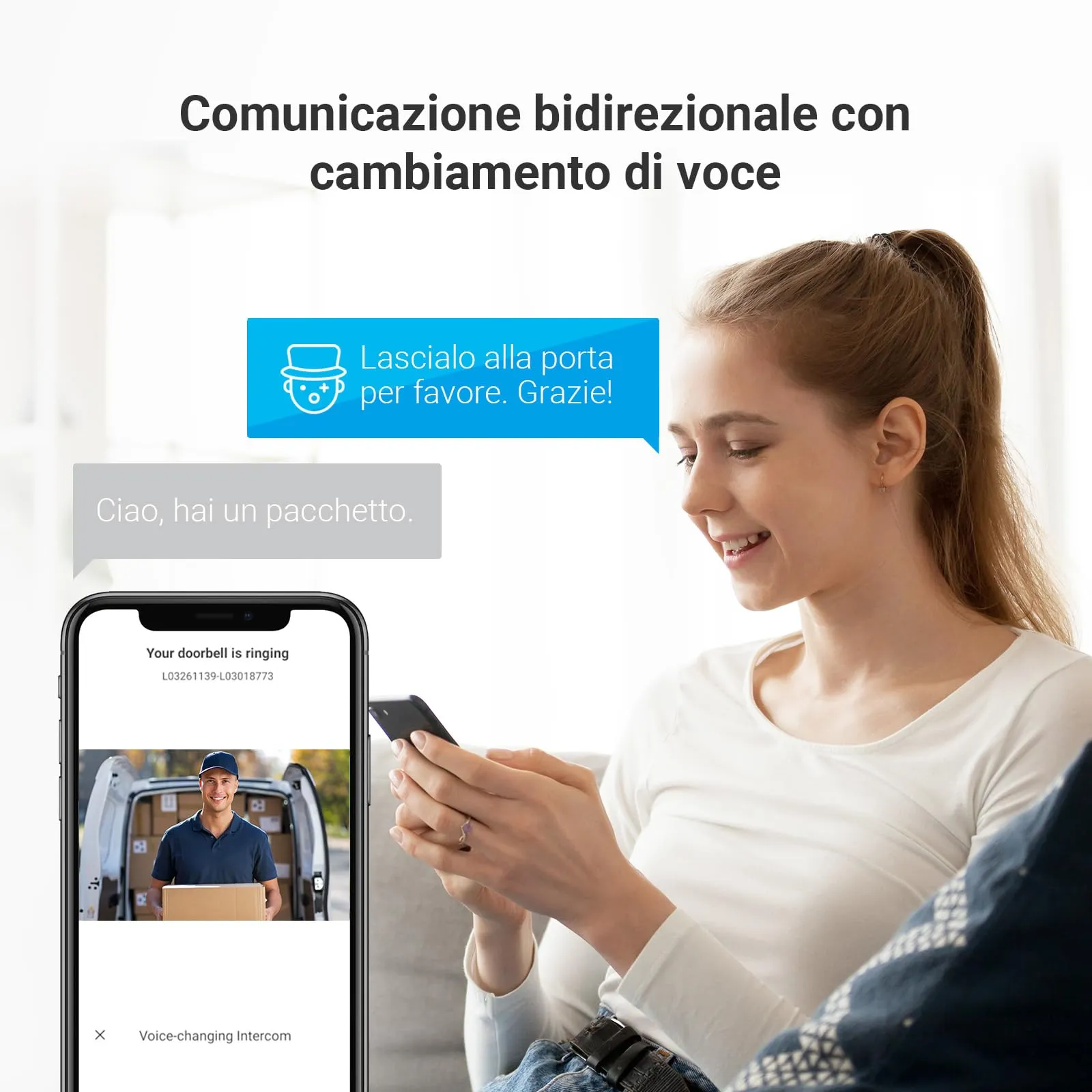 EZVIZ CP5 Videocitofono WiFi, Schermo Touch Screen 7", 1080p, Visione Notturna, Audio Bidirezionale, Sblocco Remoto, Dual Band - immagine 6