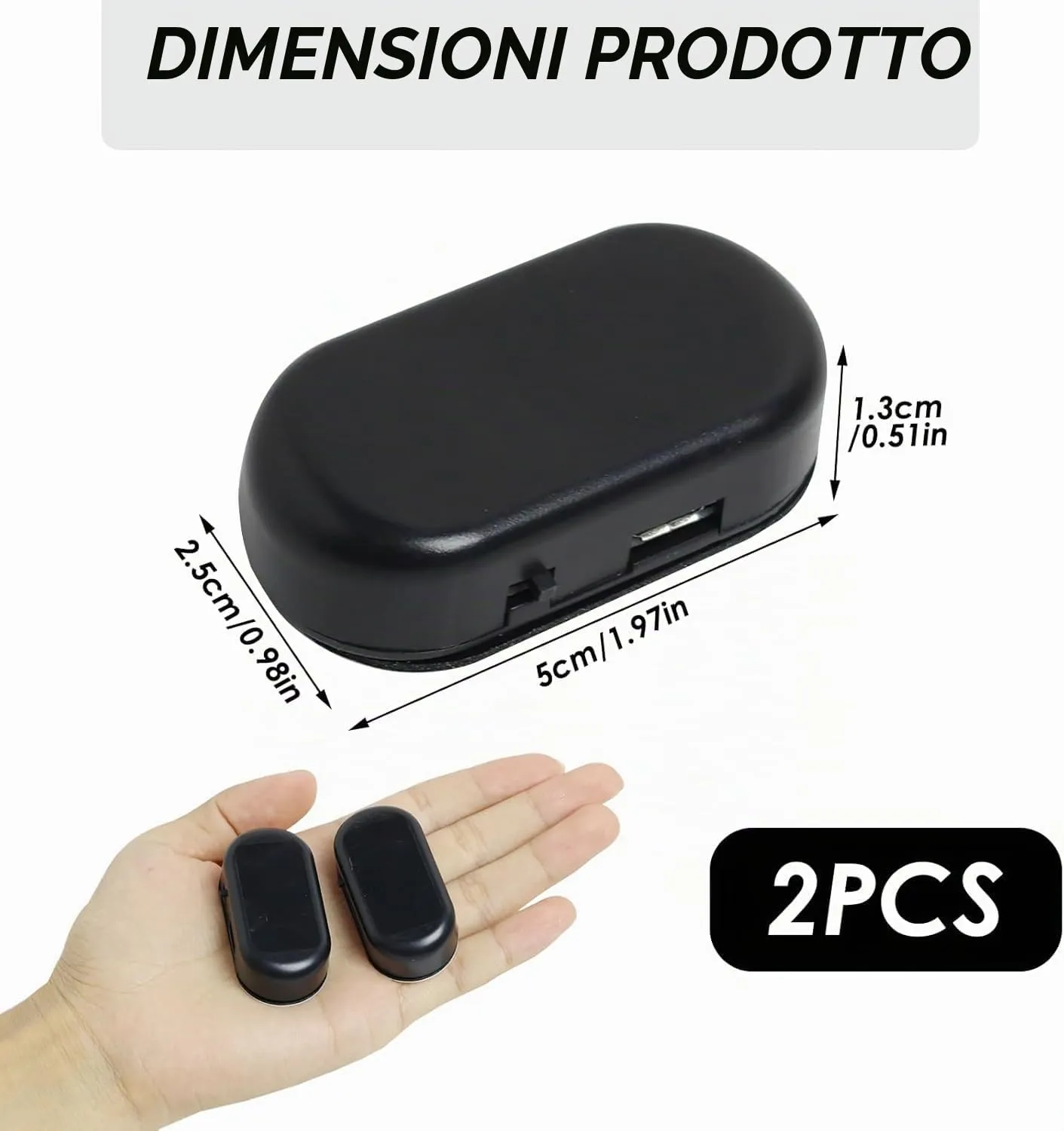 CAIHINIER Allarme per Auto LED Simulazione Antifurto, 2 Pezzi - immagine 3