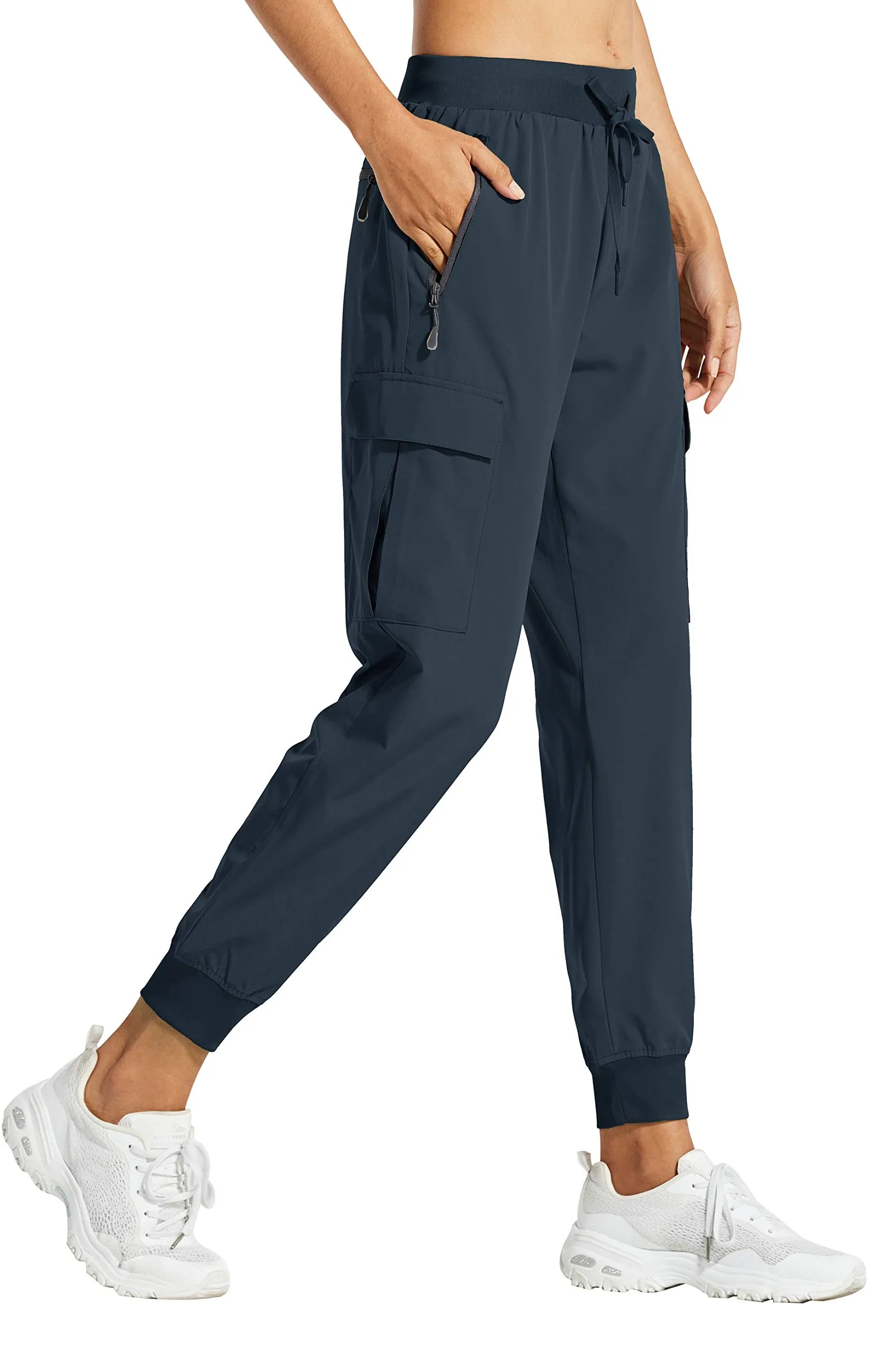 Libin Pantaloni Cargo da Donna Leggeri ad Asciugatura Rapida, Navy, 3XL - immagine 1