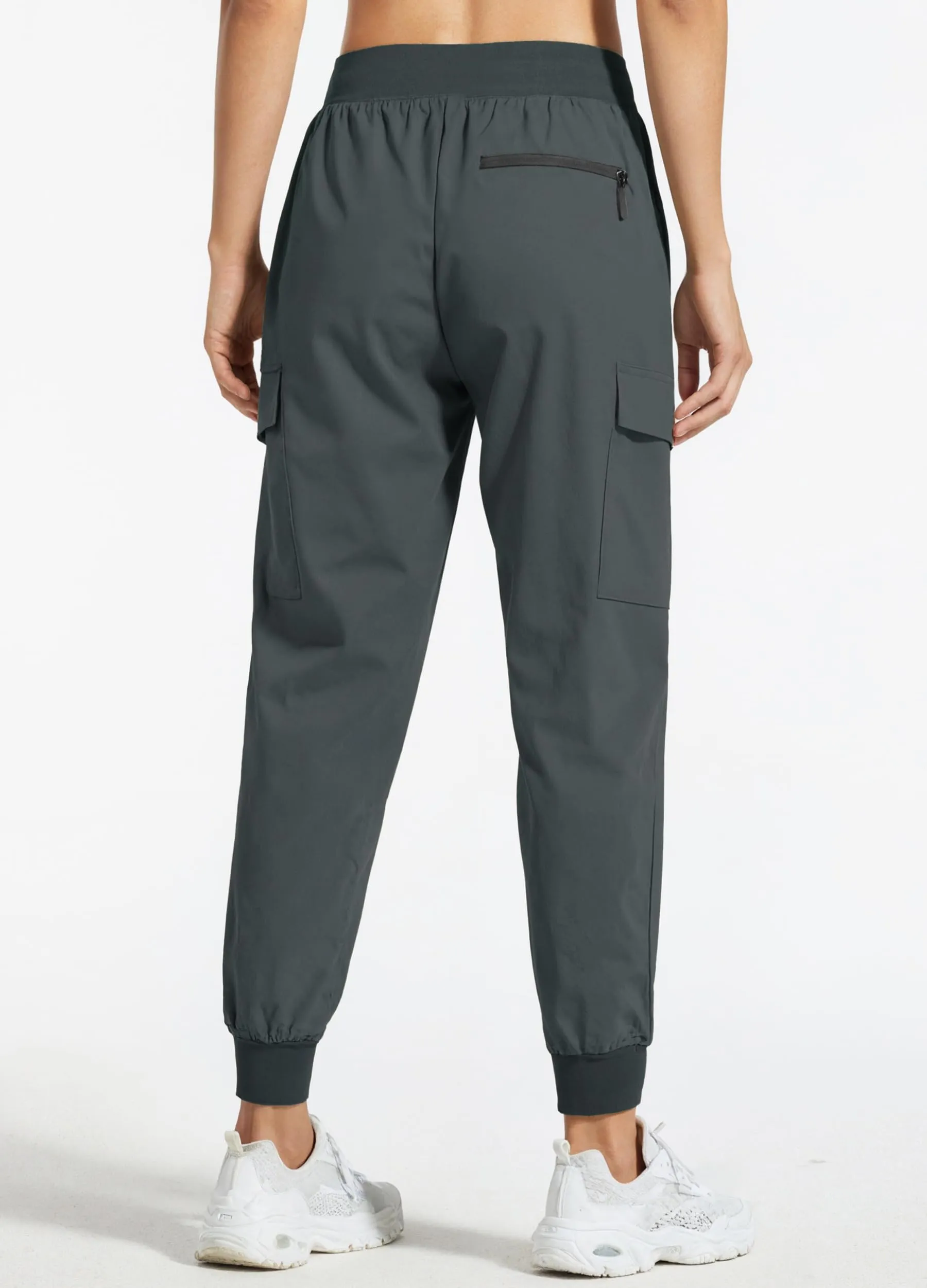 Libin Pantaloni da jogging cargo da donna, Grigio acciaio, 3XL - immagine 3
