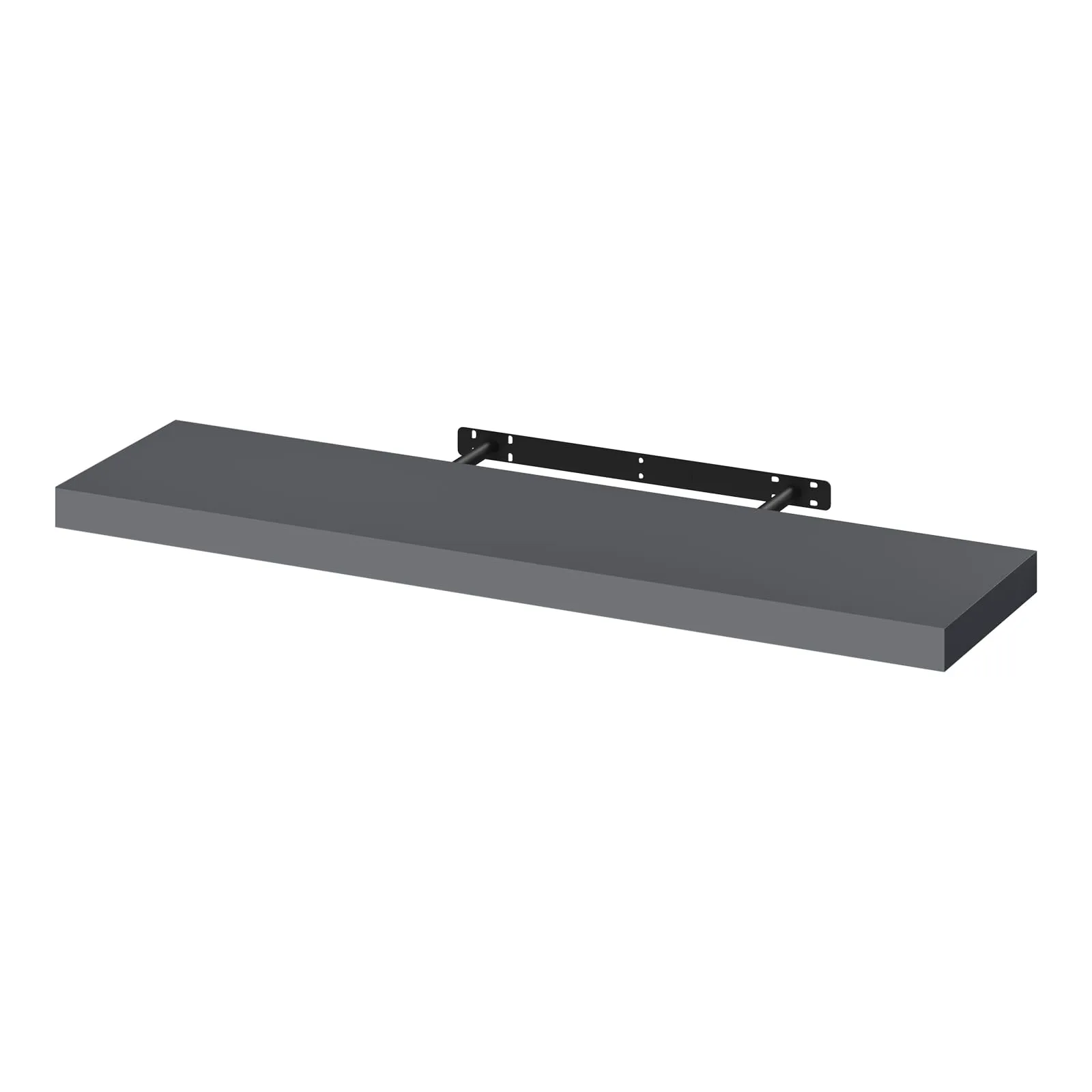 WOLTU Mensola da Muro in MDF, Grigio Scuro, 90x22.9x3.8cm - immagine 1