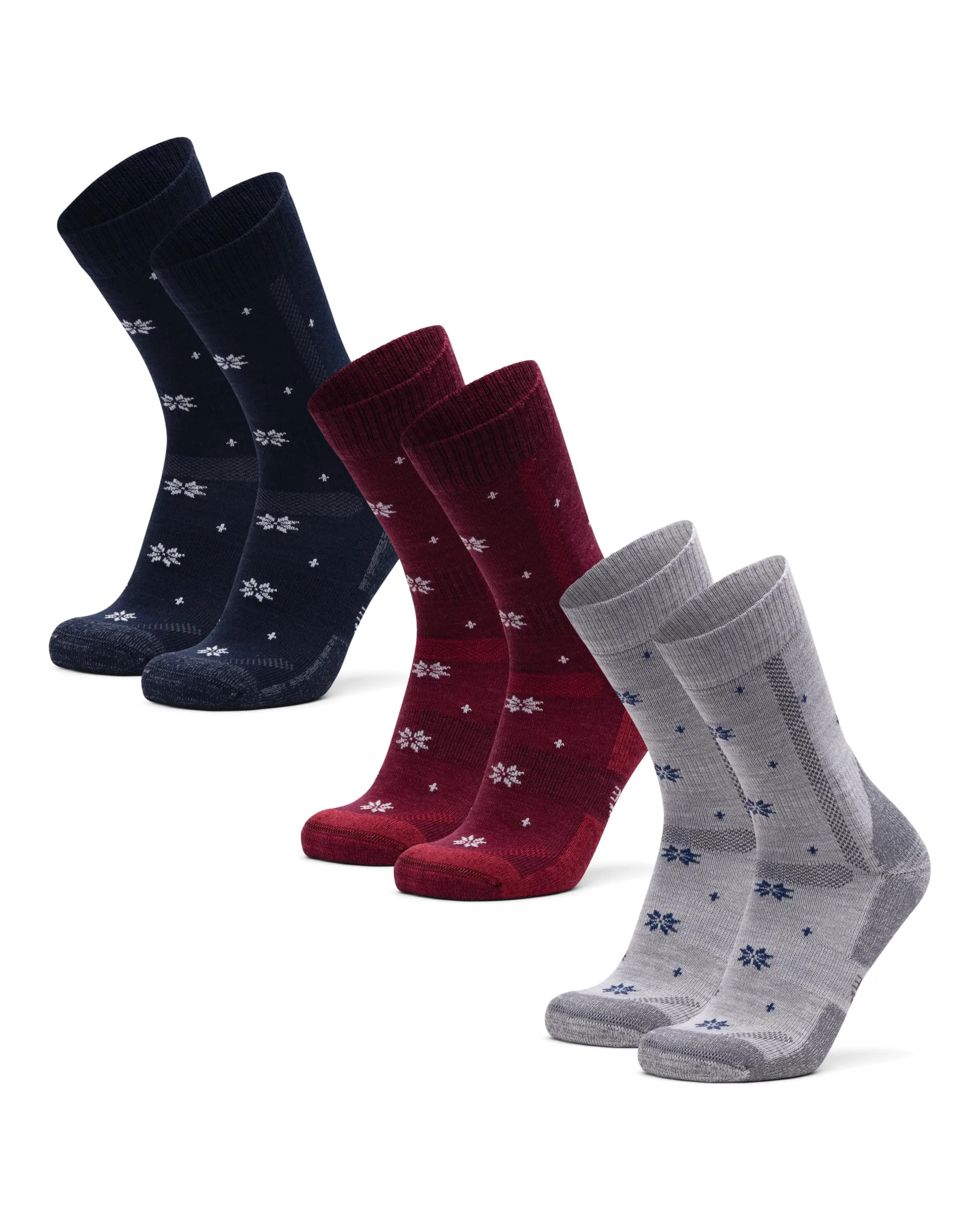 Danish Endurance Calze Trekking in Lana Merino, Multicolore, 3 Paia, 43-47 - immagine 1