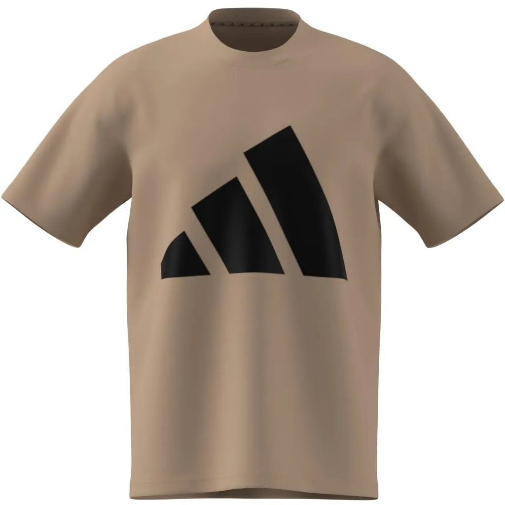 adidas Essentials Big Logo Single Jersey Tee - Warm Sandstone/Black, M - immagine 5