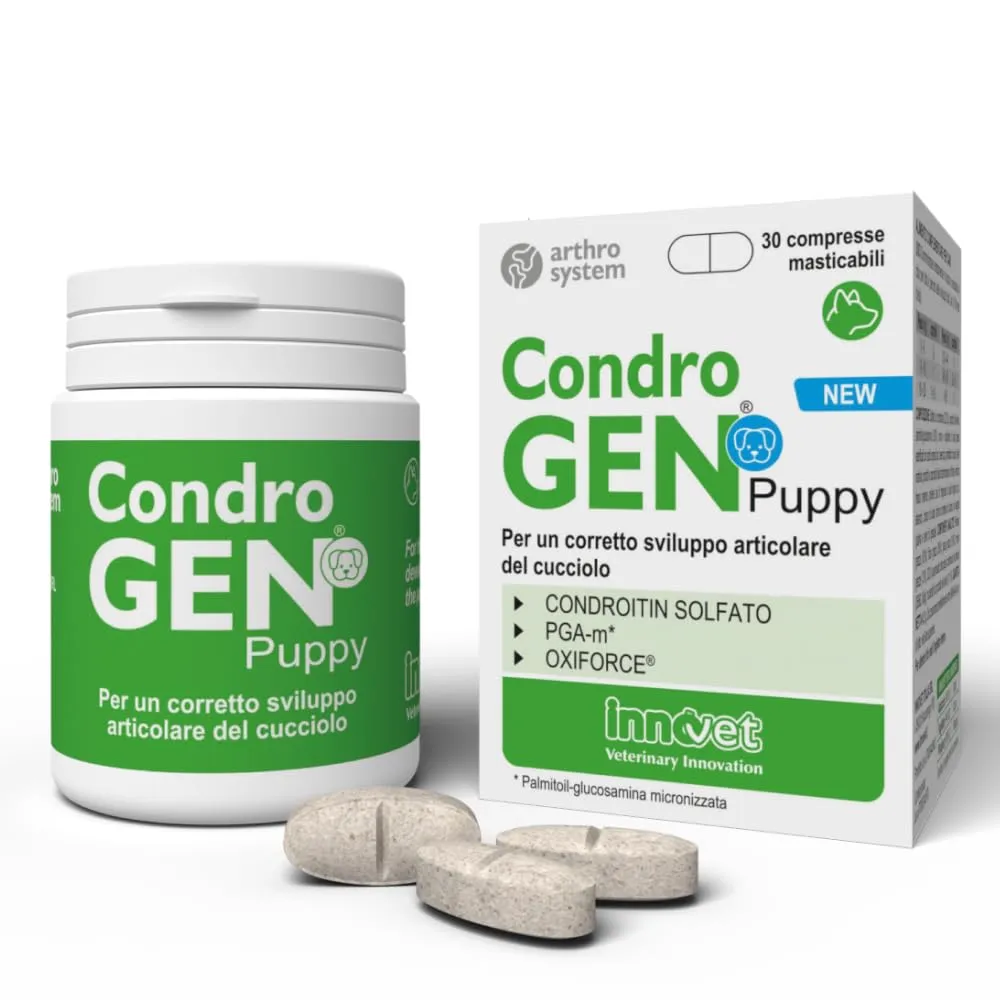 Innovet Condrogen Puppy Alimento complementare per articolazioni cuccioli taglia grande e gigante, 30 compresse - immagine 1