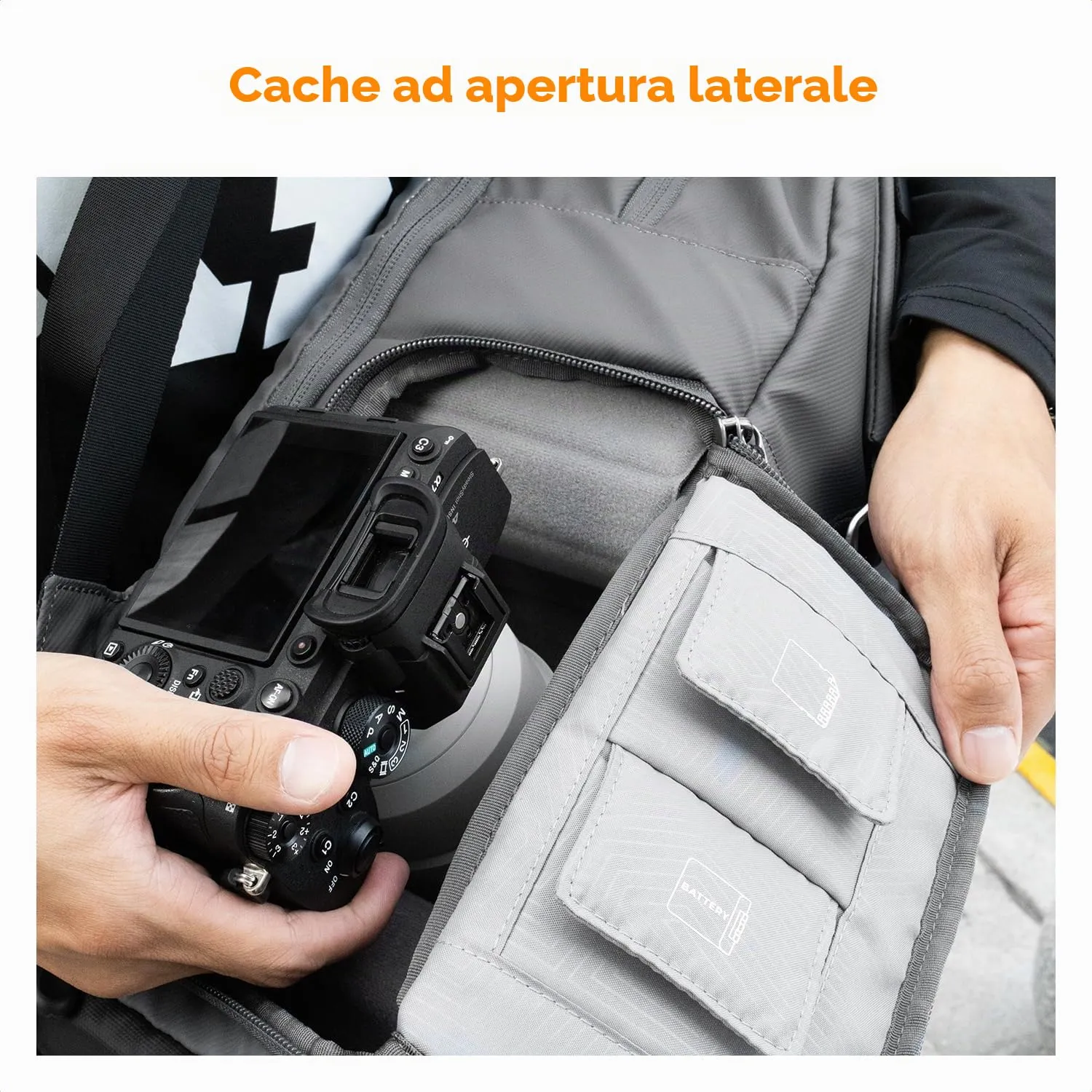K&F Concept Zaino per Fotocamera Professionale 20L con Copertura Antipioggia e Scomparto per Laptop 15.6 Pollici - immagine 5