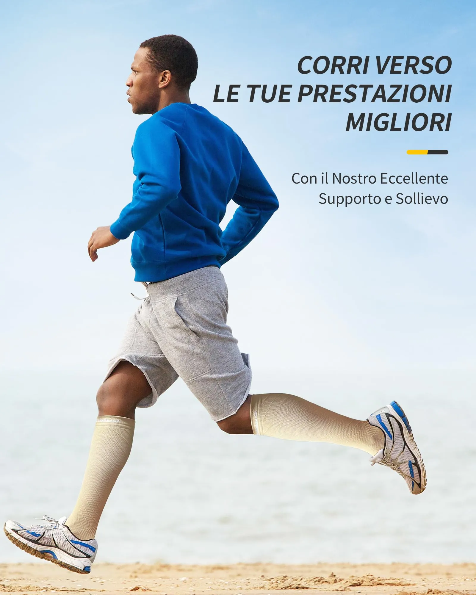 Cambivo Calze a Compressione Graduata 20-30 mmHg per Donna e Uomo, 2 Paia - immagine 5
