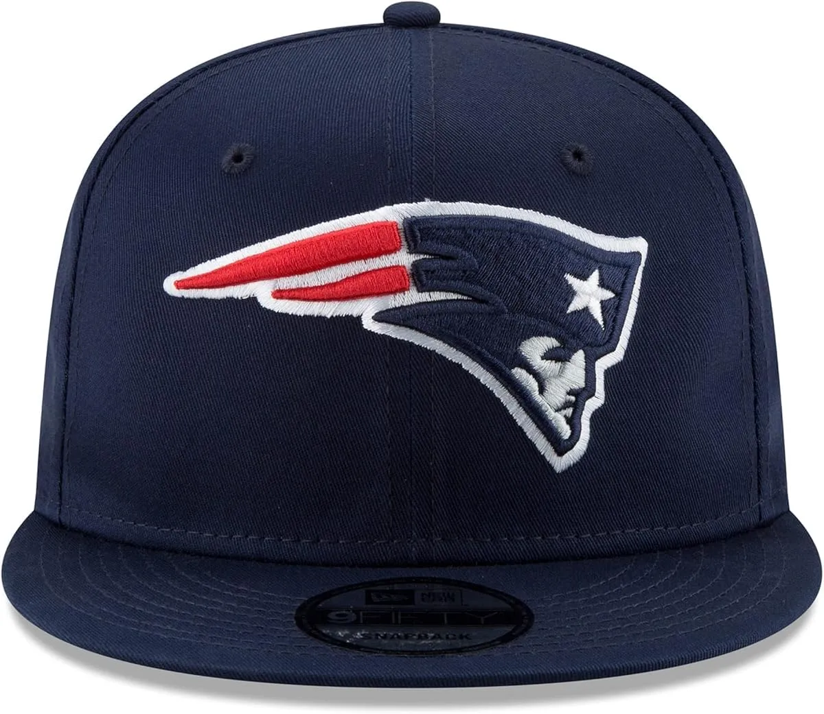 New Era NFL 9FIFTY Team Color Adjustable Hat - New England Patriots Navy Blue, One Size - immagine 2
