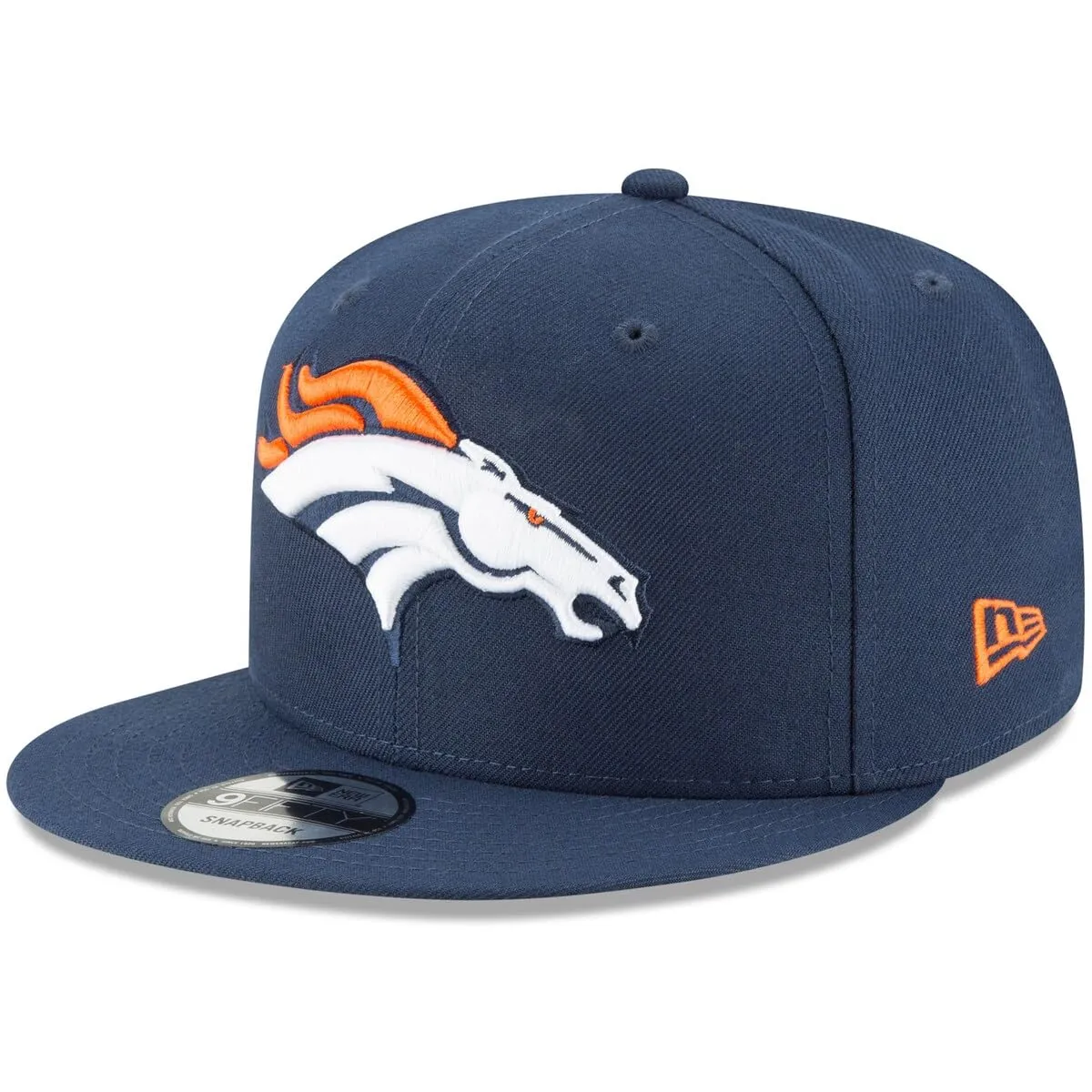 New Era NFL 9FIFTY Team Color Adjustable Hat - Denver Broncos Navy Blue, One Size - immagine 1