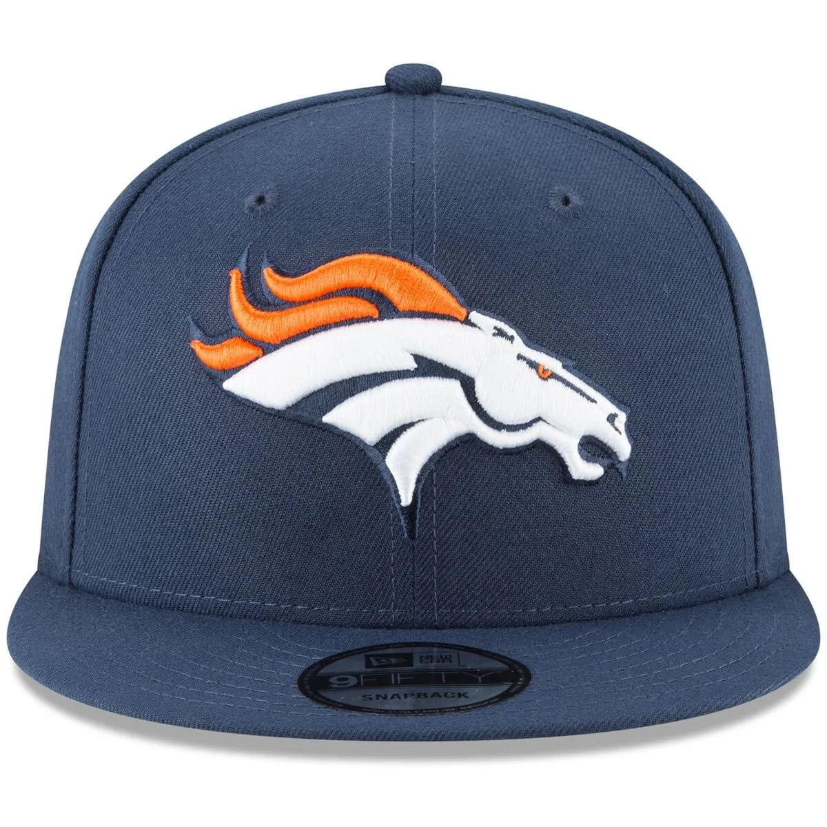 New Era NFL 9FIFTY Team Color Adjustable Hat - Denver Broncos Navy Blue, One Size - immagine 2
