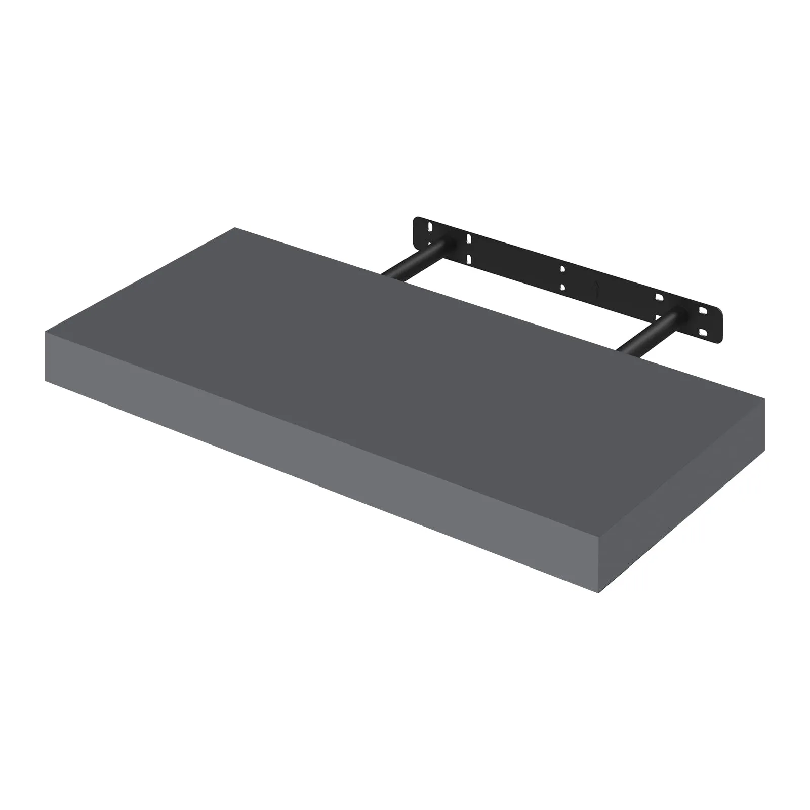 WOLTU Mensola da Muro Rettangolare in Legno Grigio Scuro 50cm RG9368dgr - immagine 1