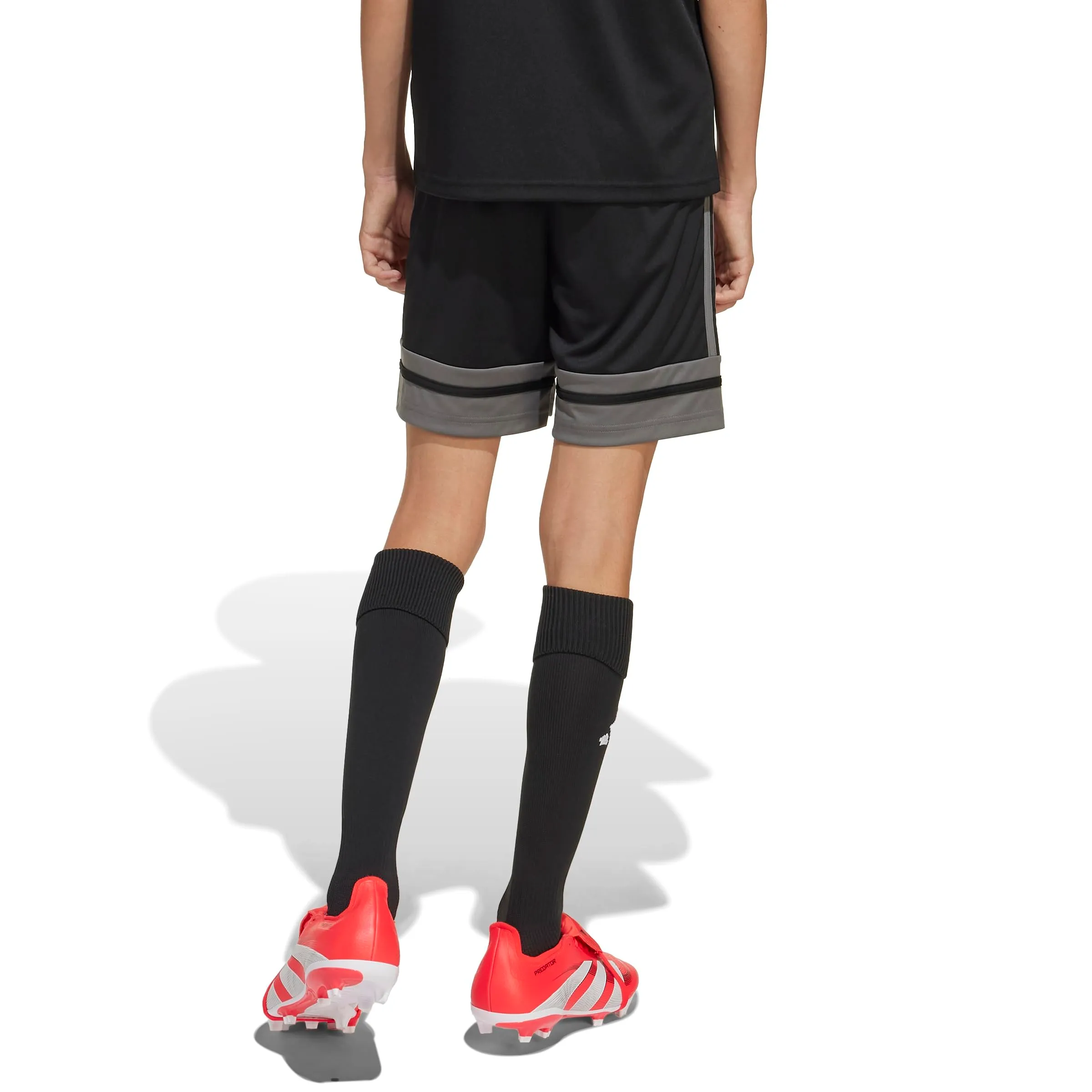 Adidas Squadra 25 Kids Shorts, Black/Team Grey Four/Pure Ruby, 11-12 Years - immagine 2