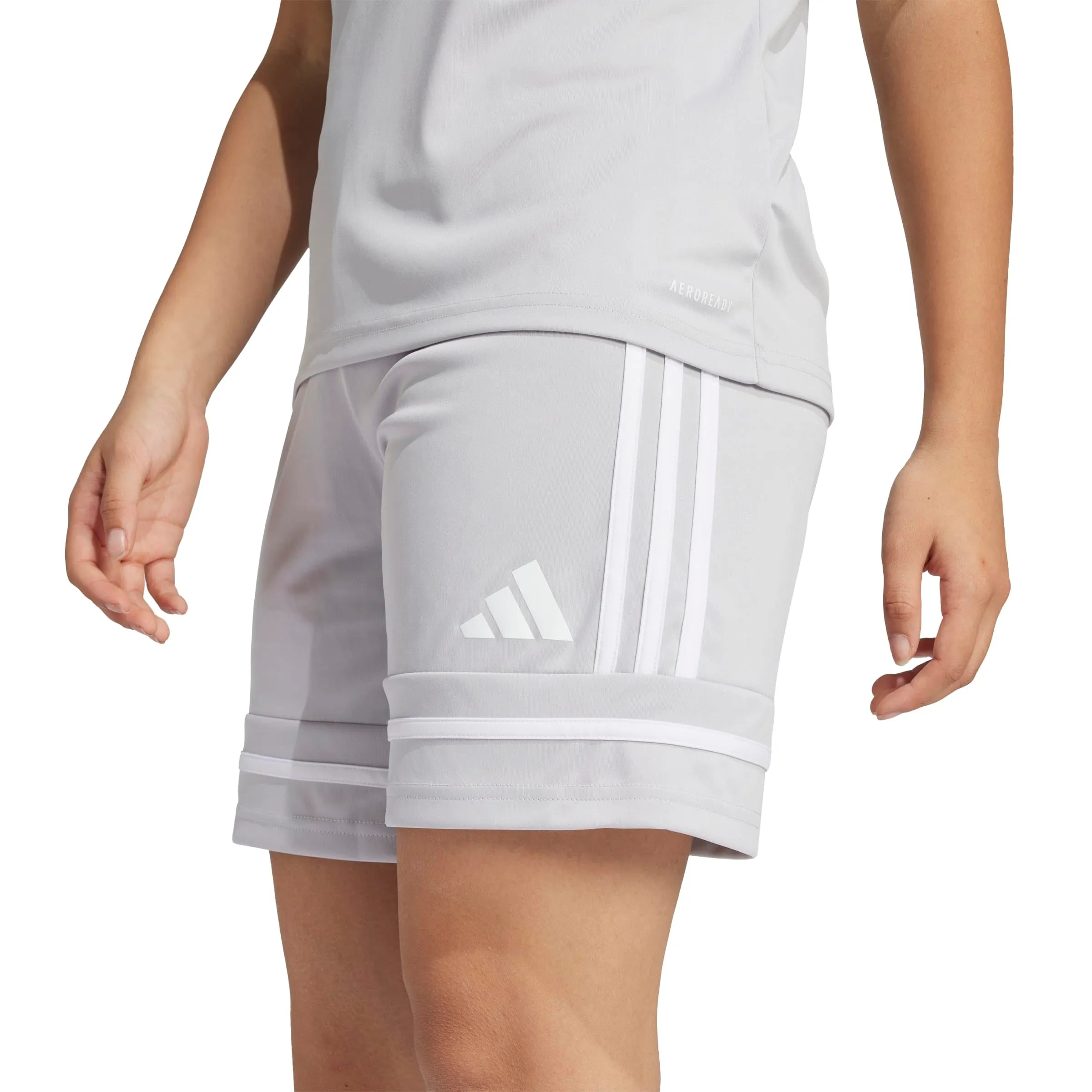 adidas Squadra 25 Kids Shorts, Team Light Grey/White, 15-16 Years - immagine 5