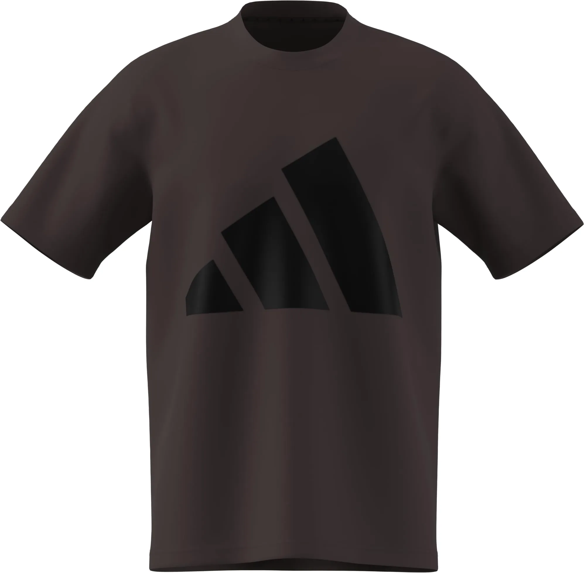 Adidas Essentials Big Logo Single Jersey Tee - Shadow Brown/Black - M - immagine 1