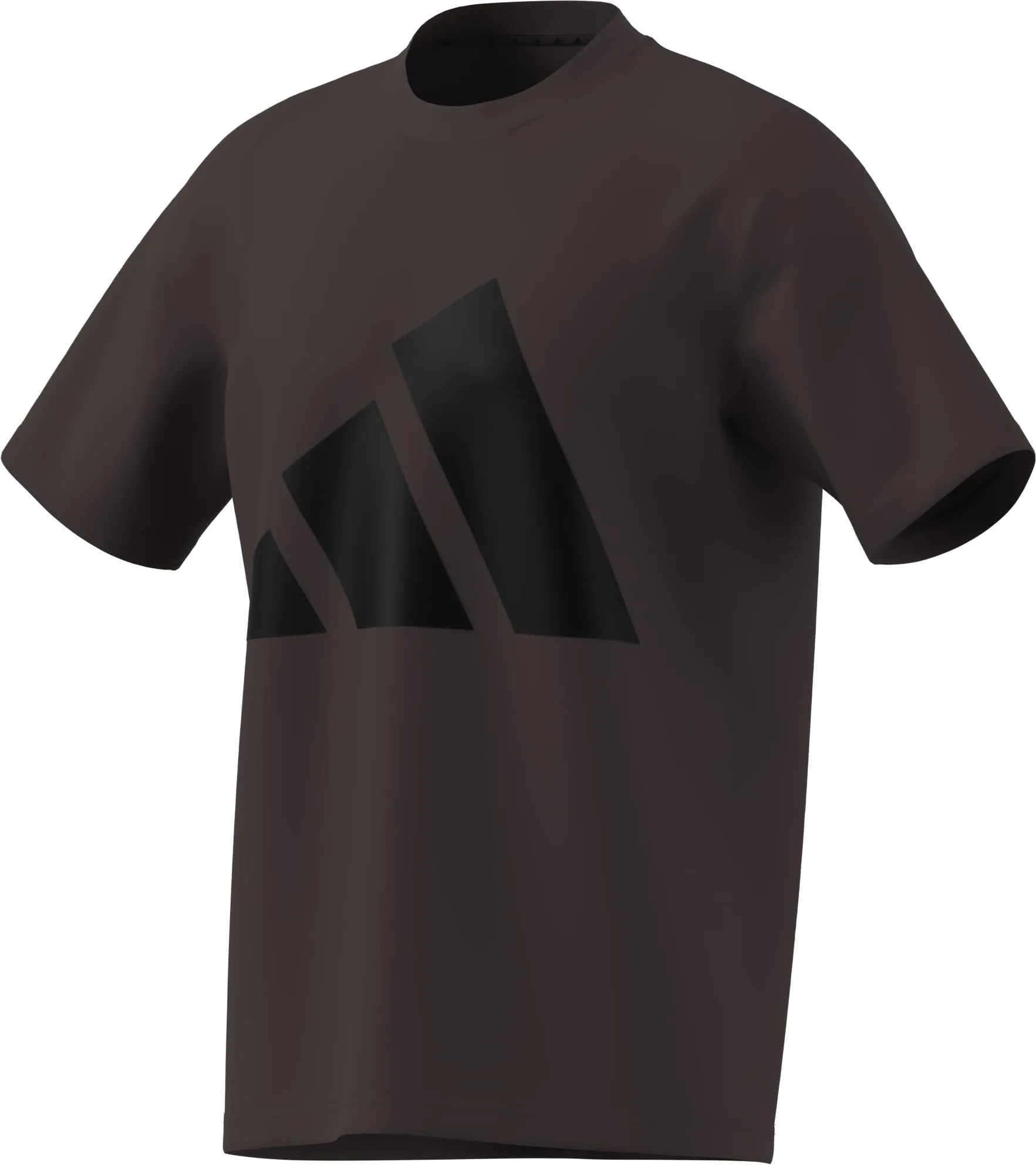 Adidas Essentials Big Logo Single Jersey Tee - Shadow Brown/Black - M - immagine 3