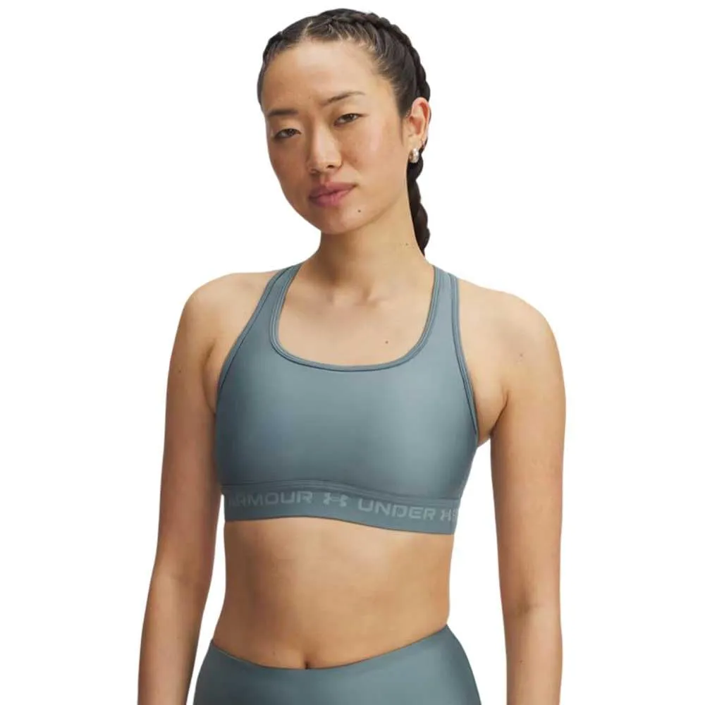 Under Armour Donna Reggiseni Sportivi Crossback Mid Bra Oliva XL - immagine 1