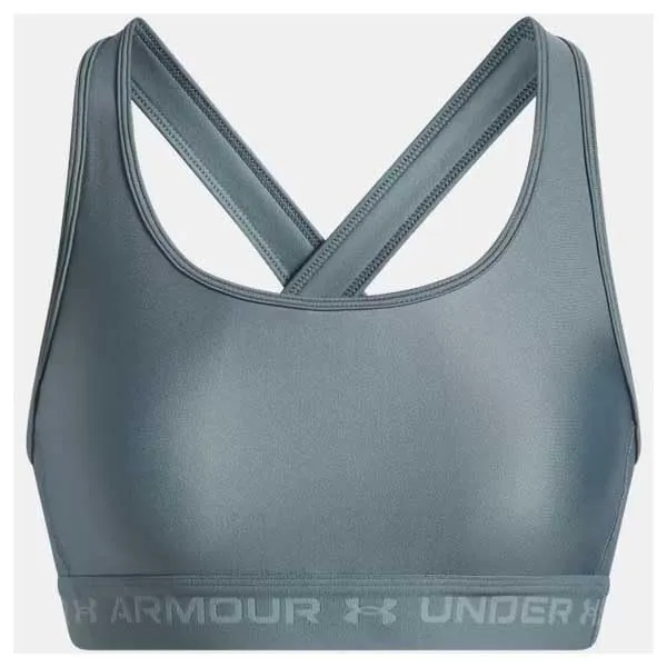 Under Armour Donna Reggiseni Sportivi Crossback Mid Bra Oliva XL - immagine 3