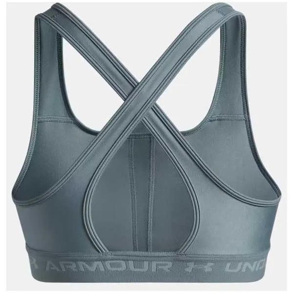 Under Armour Donna Reggiseni Sportivi Crossback Mid Bra Oliva XL - immagine 4