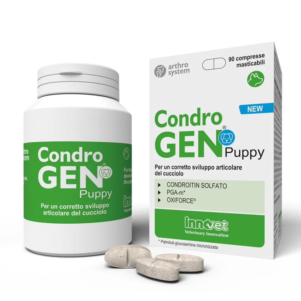 Innovet Condrogen Puppy Alimento Complementare per Articolazioni Cuccioli Taglia Grande e Gigante, 90 Compresse - immagine 1