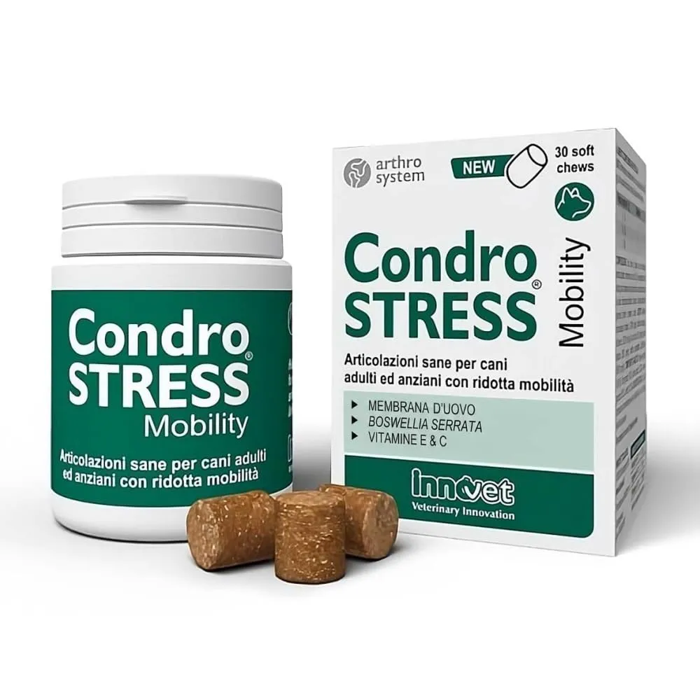 Innovet Condrostress Mobility per Cani Adulti e Anziani, 30 Soft Chews - immagine 1