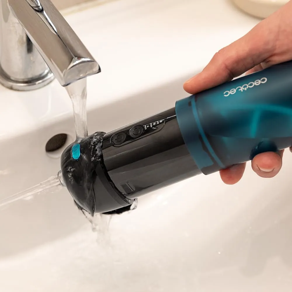Cecotec Toothcare Jet Splash Irrigatore Dentale Portatile, 3 Modalità, 8 Intensità, 150ml, IPX7, 2 Ugelli - immagine 3