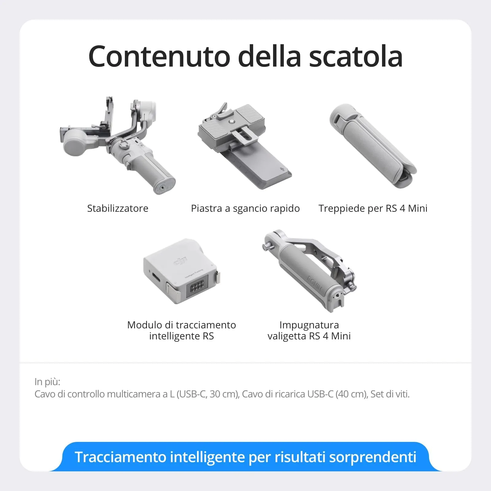DJI RS 4 Mini Combo Stabilizzatore per Canon, Sony, Nikon, Fujifilm - immagine 7