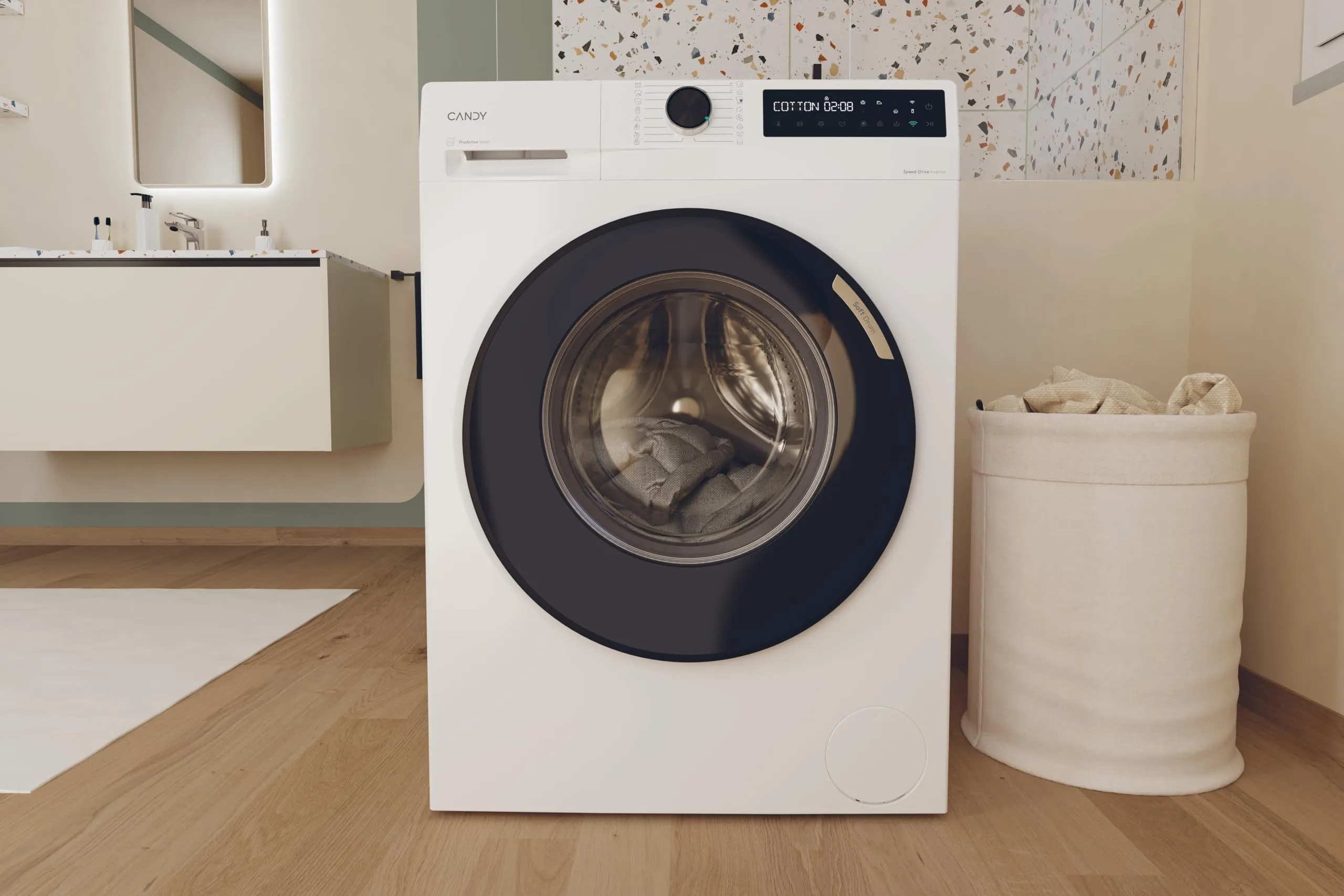 Candy ProWash 500 Lavatrice 8 Kg, 1400 Giri, Classe A-10%, Bianco - immagine 8