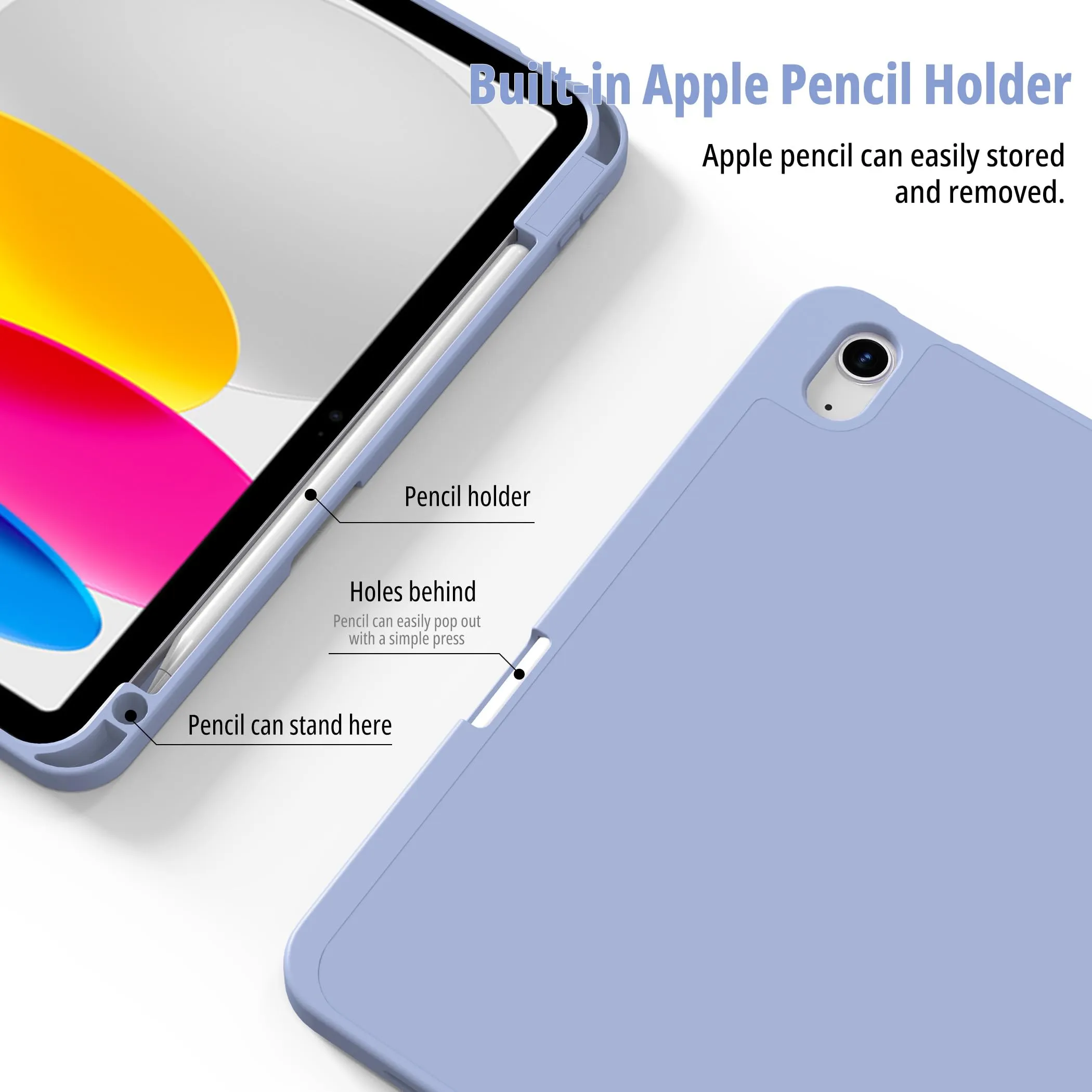 CACOE Cover per iPad 11 Generazione (A16) e iPad 10 Generazione (10.9 pollici) - immagine 3