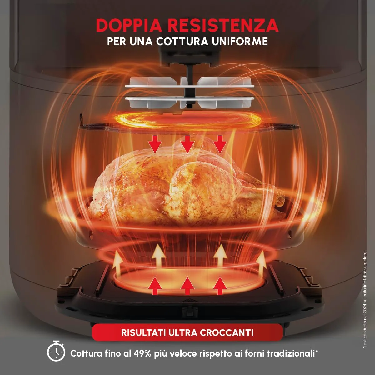 Moulinex Easy Fry Infrared Friggitrice ad Aria 7L, Bianco, EZ831G - immagine 2