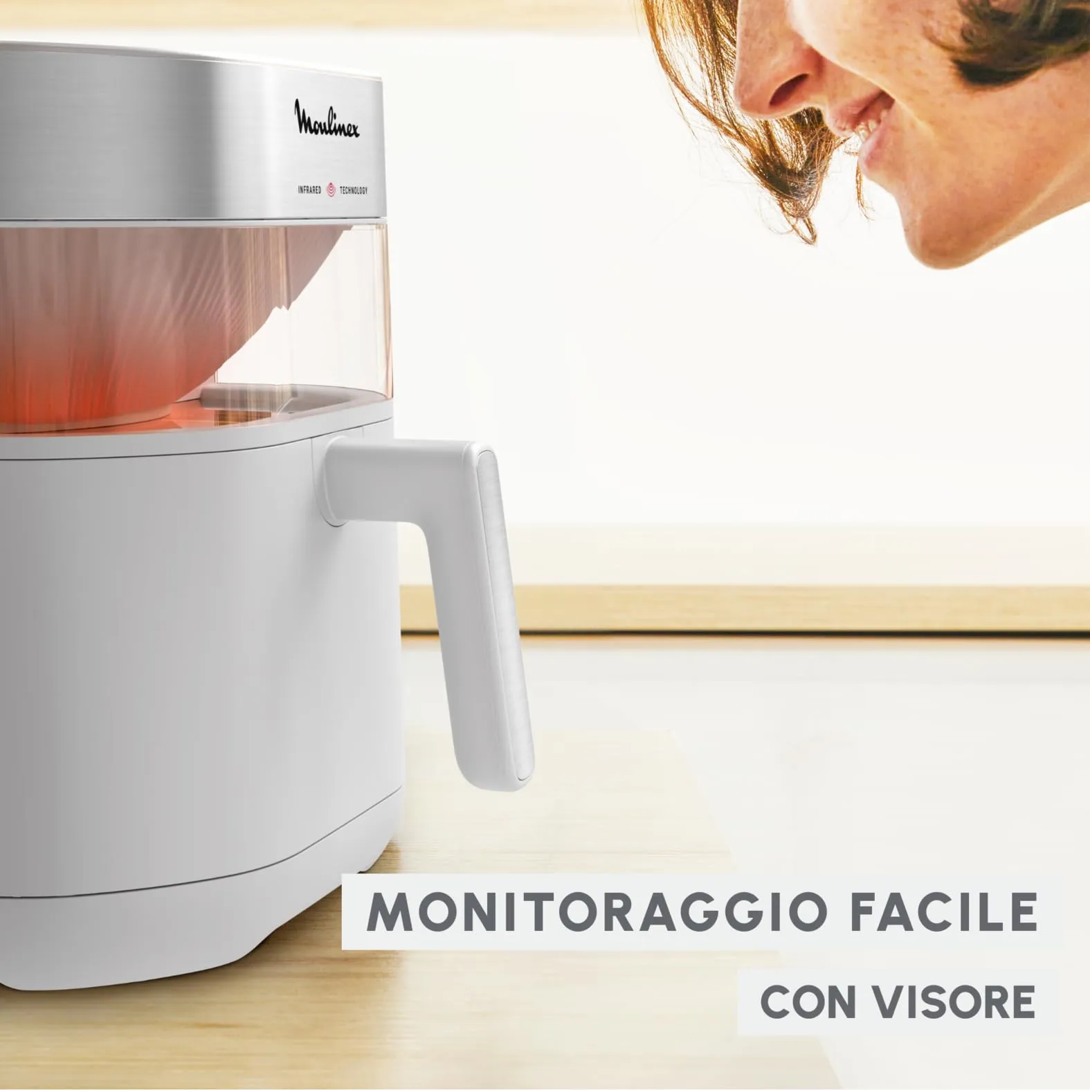Moulinex Easy Fry Infrared Friggitrice ad Aria 7L, Bianco, EZ831G - immagine 4