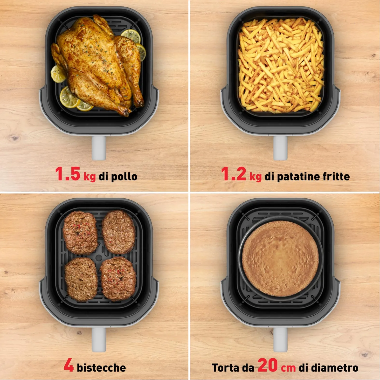 Moulinex Easy Fry Infrared Friggitrice ad Aria 7L, Bianco, EZ831G - immagine 6