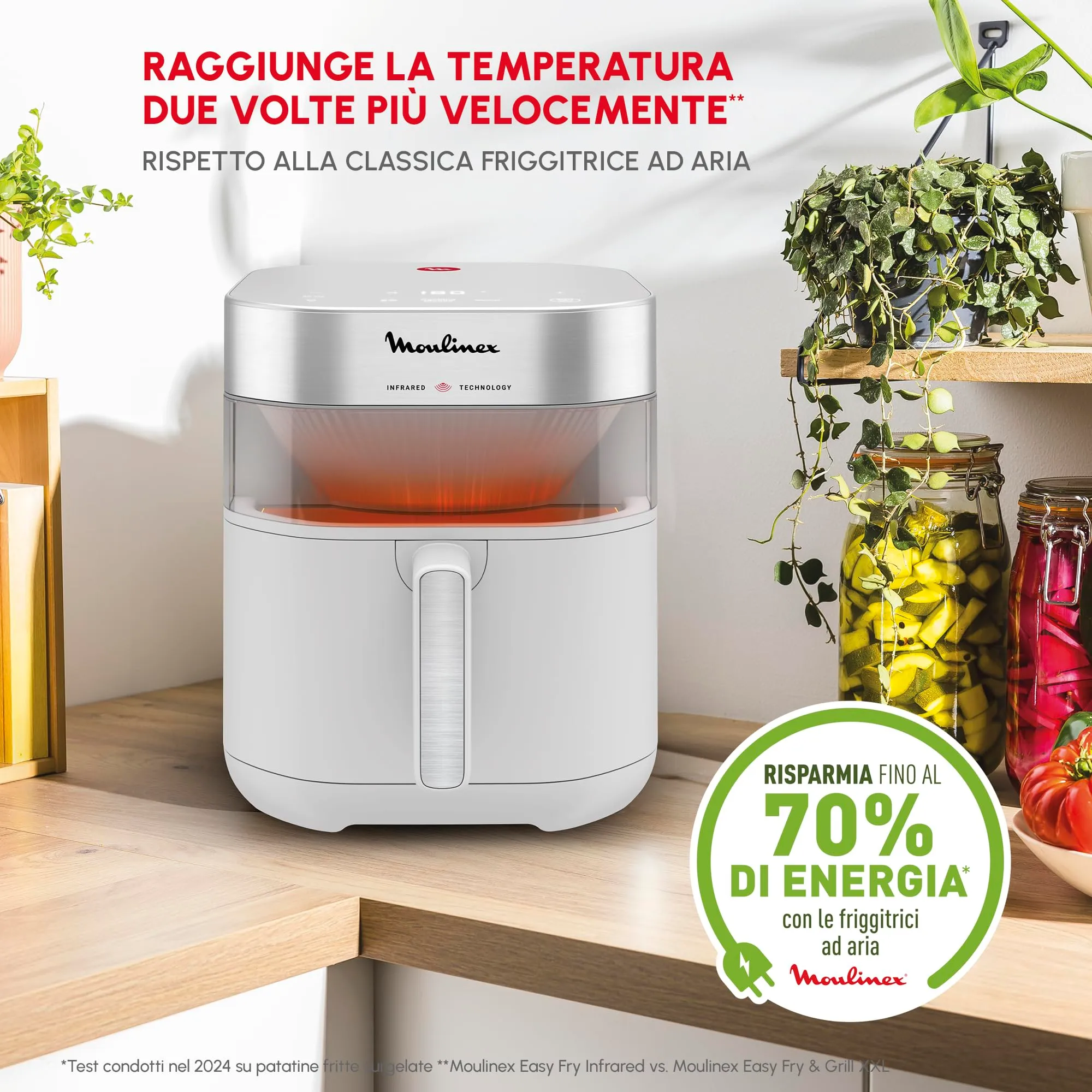 Moulinex Easy Fry Infrared Friggitrice ad Aria 7L, Bianco, EZ831G - immagine 8