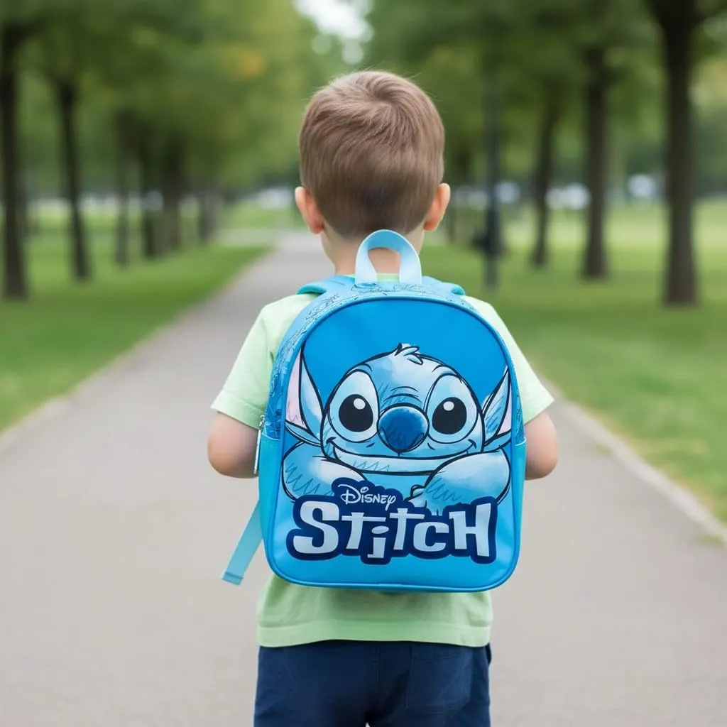ILS I Love Shopping Zaino Stitch per Bambino 2-5 Anni, 31 x 25 x 11 cm - immagine 3