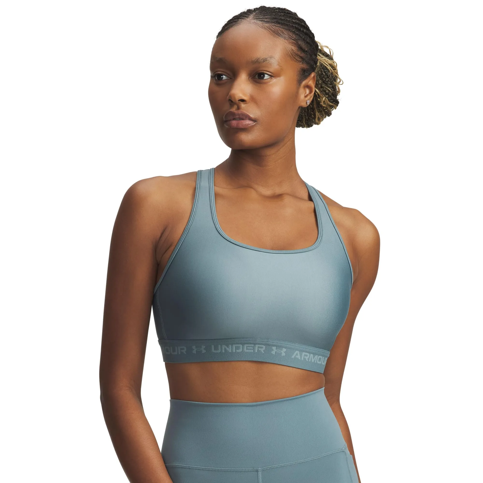 Under Armour Crossback Mid Sports Bra Women - Oliva - immagine 3