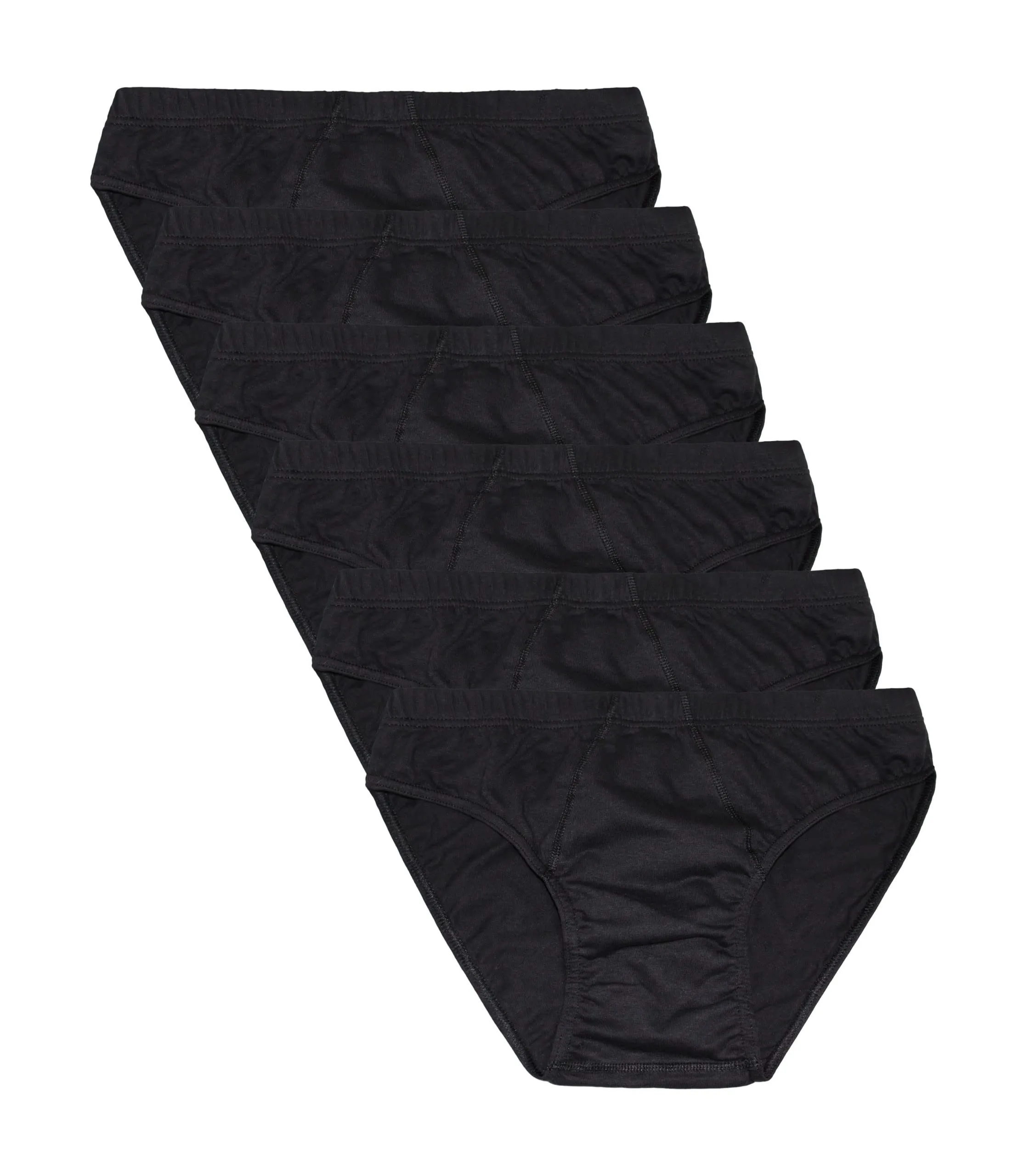 Liabel Slip Uomo 100% Cotone Art. 959 Nero, 6 Pezzi, XL - immagine 1
