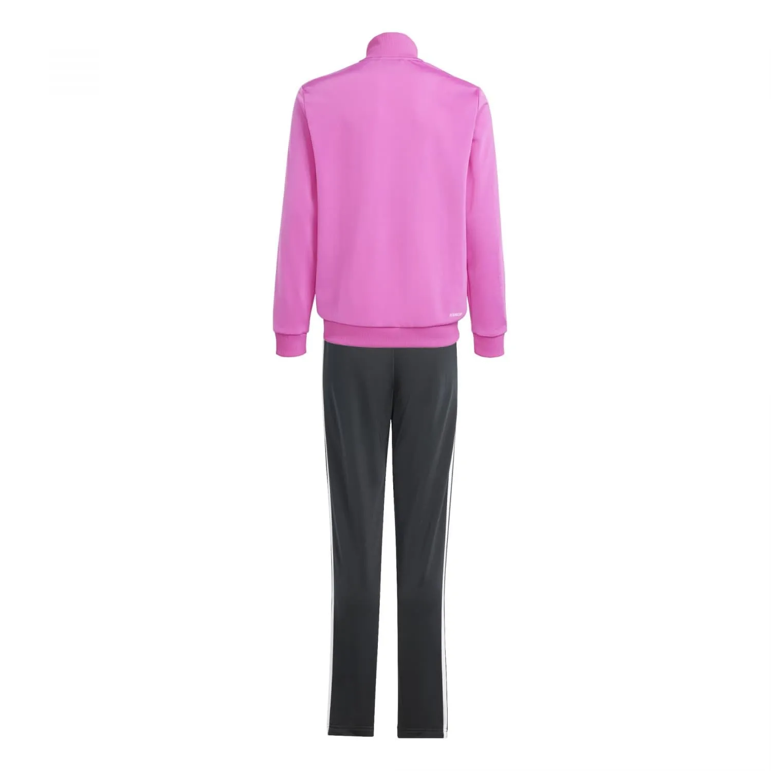 adidas Bambini Essentials 3-Stripes Tiberio Track Suit, Semi Lucid Fuchsia/White/Clear Pink/White, 13-14 Years - immagine 2