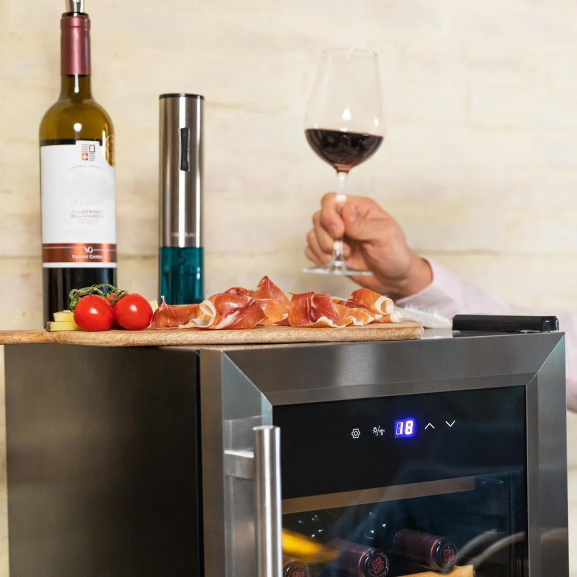 Cecotec GrandSommelier 1550 Inox Cantinetta Vino 15 Bottiglie - immagine 4