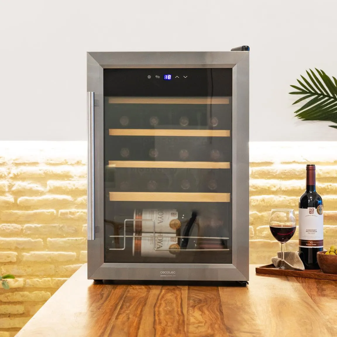Cecotec Bolero GrandSommelier 2050 Inox Frigorifero per Vini 24 Bottiglie - immagine 3